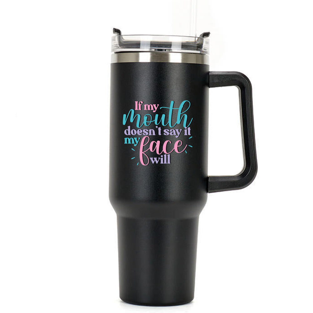 Huge Mouth Says 40oz Tumbler #4 image